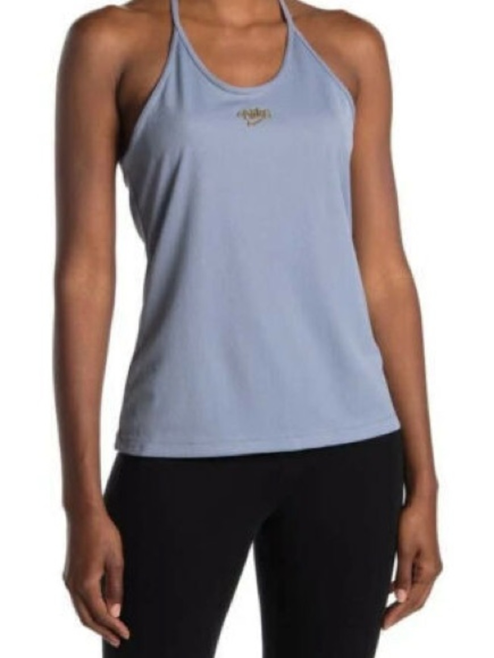 Nike Light Blue Halter-Back Tank Top